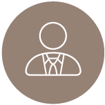 Interim Manager Icon - Ein Mann mit Anzug und Krawatte