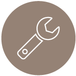 Sofortmaßnahmen Icon - Ein Schraubenschlüssel
