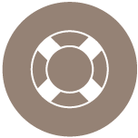 Rettung von Projekten in Schieflage Icon - Ein Rettungsring